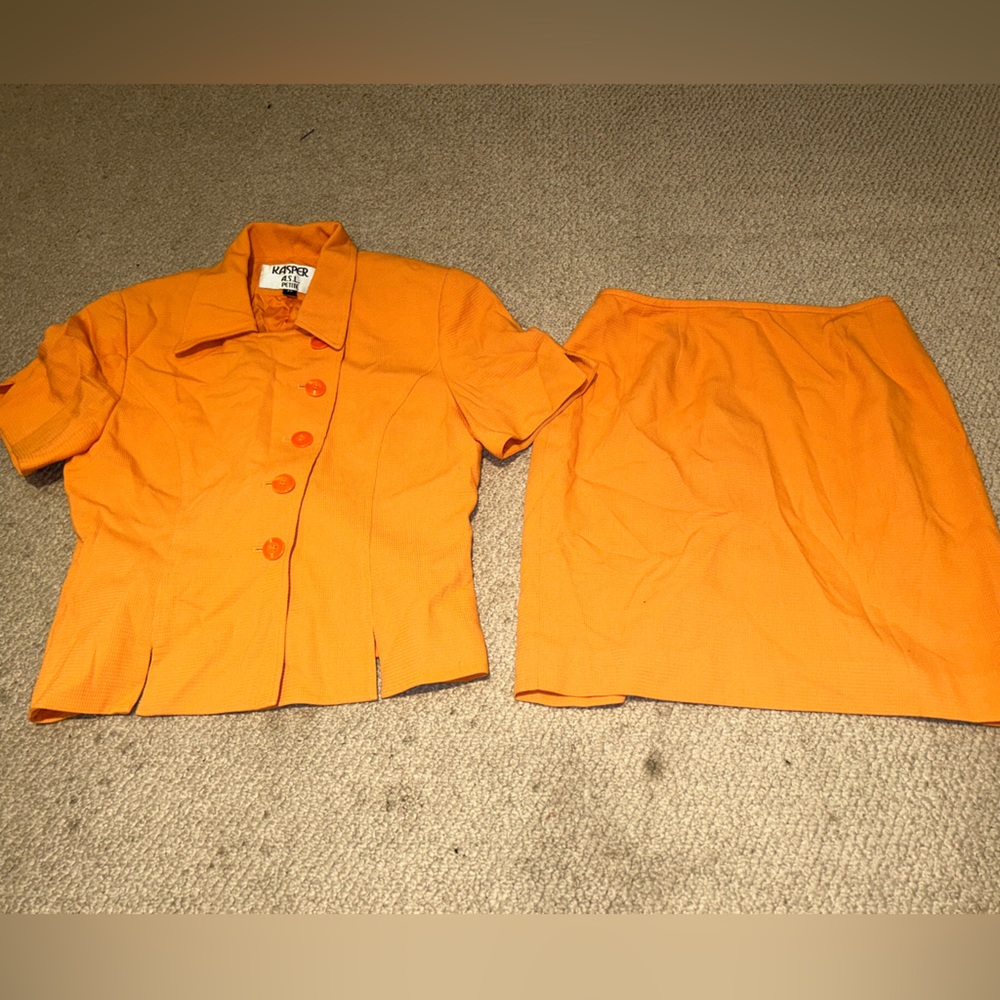 Kasper 2 PC Button Down Skirt Set